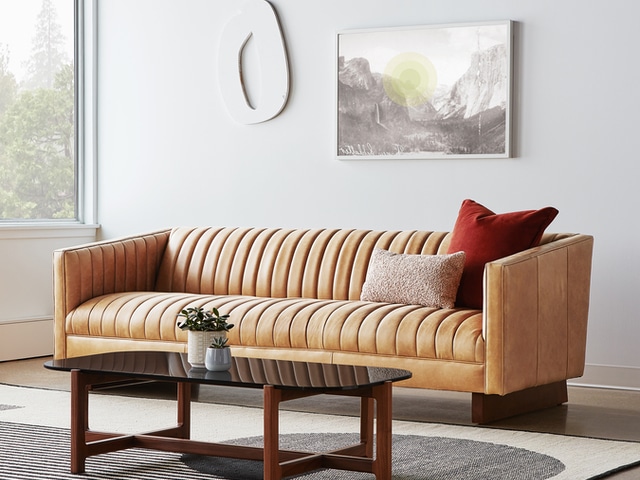 Wallace Sofa – Canyon Whiskey Leather – L01
